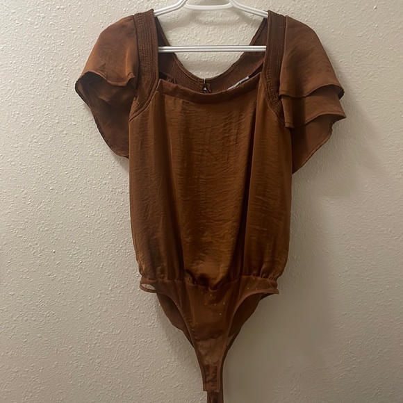 Wishlist Tops - NWOT Wishlist apparel brown body suit